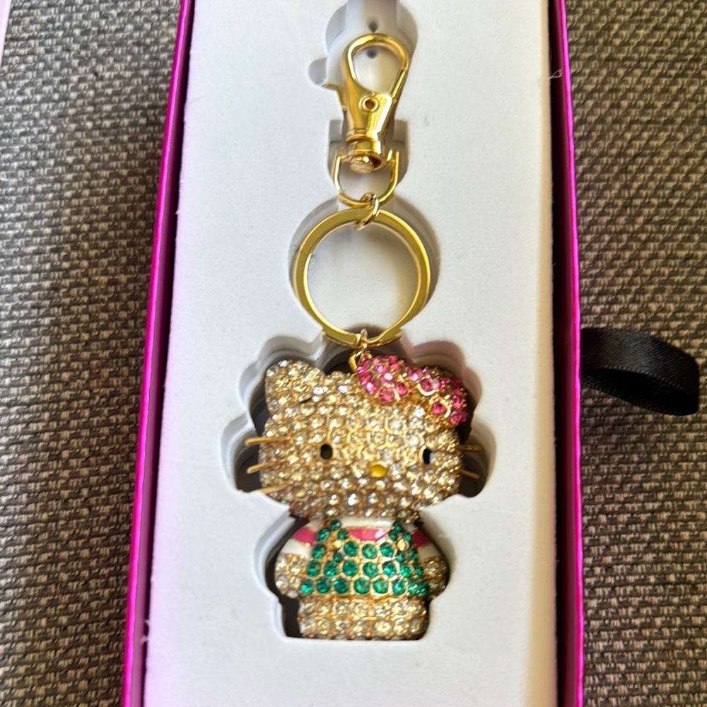Hello Kitty Rhinestone Keychain